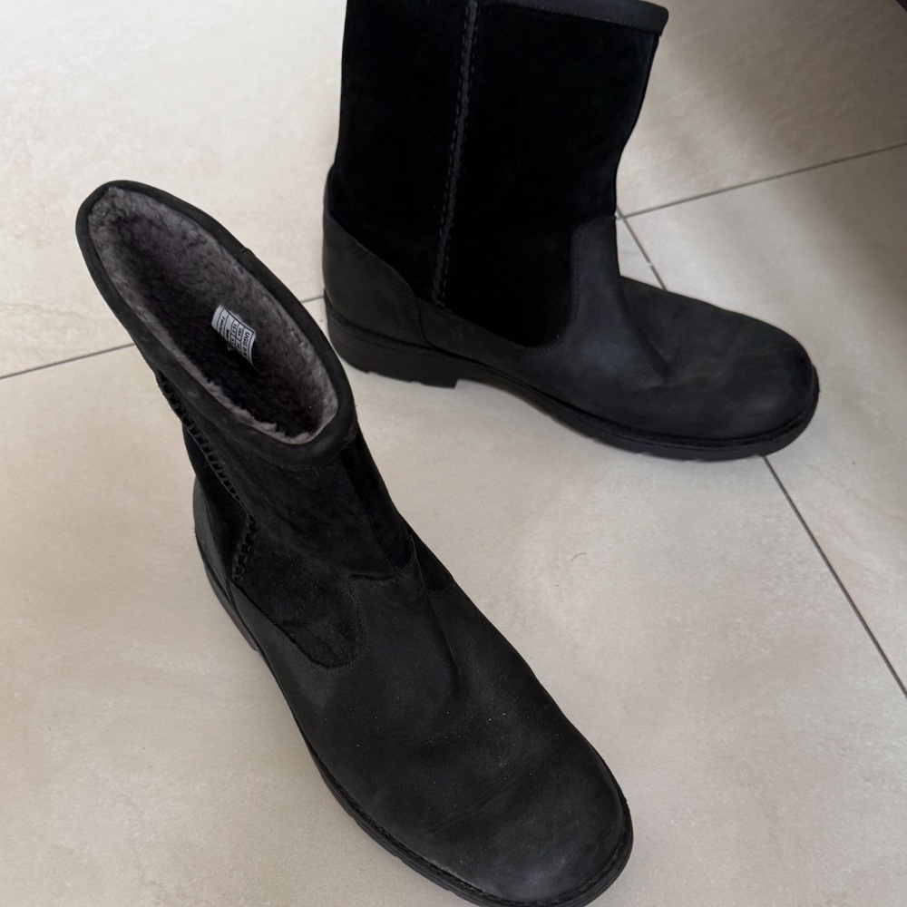 UGG Charcoal Shearling Boots